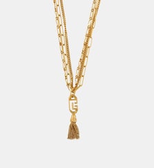Sautoir Sync en laiton doré Balmain