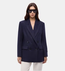 Blazer croisé en flanelle de jersey Pinko