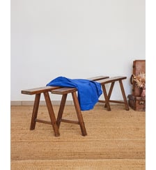 Paire de bancs de ferme en bois Antoine N°434- Produit chiné Debongout