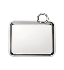 Plateau rectangulaire en métal argenté - 20 x 16 cm - VERTIGO Christofle