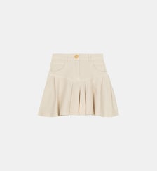 Jupe évasée unie Balmain