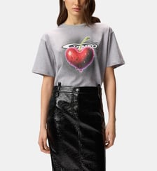T-shirt chiné imprimé Pinko