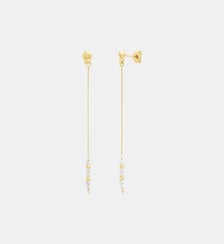 Boucles d'oreilles dorées longues - shani Caroline Najman