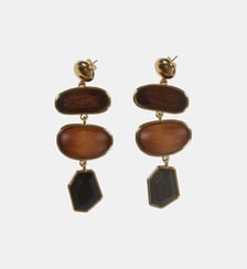 Boucles d'oreilles pendantes bois La Fée Maraboutée