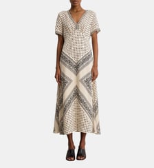 Robe longue imprimé bicolore - AHLAM Pablo