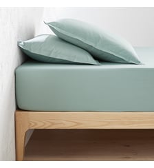Drap housse en percale coton, 80 fils, bonnet 30 cm La Redoute Interieurs