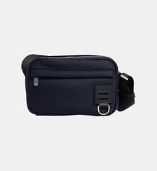 Petit sac bandoulière Basile en toile nylon et cuir lisse Le Tanneur