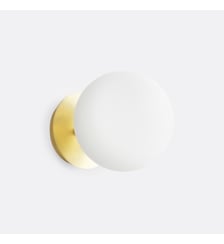 Applique ou plafonnier, en laiton et verre opaline La Redoute Interieurs