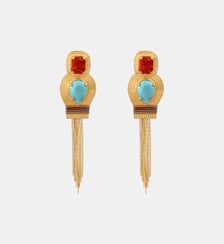 Boucles d'oreilles clips   doré à l'or fin - Soleil Satellite