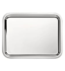 Plateau rectangulaire en métal argenté - 36 x 28 cm - ALBI Christofle