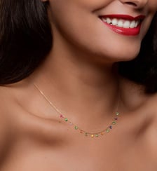 Collier Confetti - Pop - poids total 1,80ct approx. - or 18kt La Brune & La Blonde