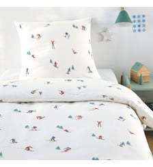 Parure de lit enfant en 30% coton recyclé, taie carrée La Redoute Interieurs