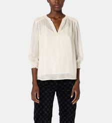 blouse à rayures en lurex - avril Gerard Darel