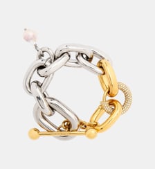 Bracelet XL Link bicolore de style punk Rabanne