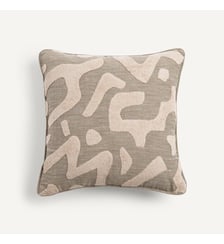 Housse de coussin, broderie bouclette AM.PM
