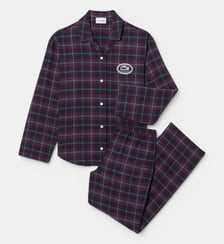 Ensemble de pyjama coton carreaux Lacoste