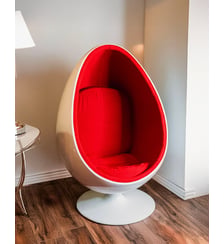 Fauteuil Eggs Space Age Jakob N°839- Produit chiné Debongout