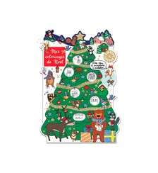 Set De 8 Coloriages Village De Noël (+8 Modèles Et 1 Page De Stickers) Cartesdart