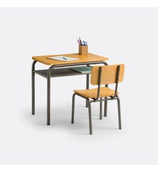 Bureau et chaise d’écolier vintage Buton La Redoute Interieurs