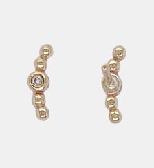 Boucles d'oreilles Épisode indélébile en Plaqué Or La Garçonne Diamant