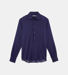 Chemise légère en voile de coton unie Vilebrequin