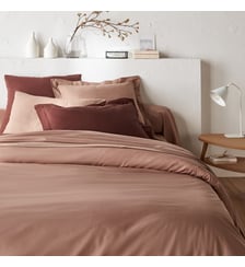 Housse de couette unie en polycoton La Redoute Interieurs