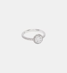 Solitaire Absolu.e Couronne 1 carat pavé Loyal.e Paris