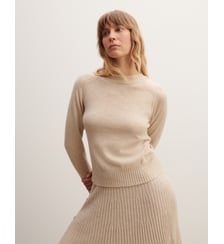 Pull droit en cachemire et soie Bompard