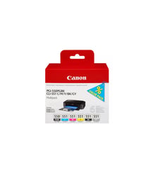 Cartouche d'encre Pack Multipack 6 Originales PGI-550/CLI-551 (Noir + 5 Couleurs) - 6499B001 Canon