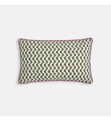 Housse de coussin rectangulaire, en satin de coton La Redoute Interieurs