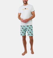 Pyjashort en jersey de coton léger - Olé Arthur