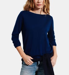 Pull droit en cachemire 2 fils  Bompard