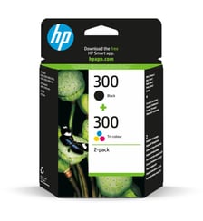 Cartouche d'encre 300 noire + couleurs HP