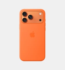 Coque iPhone 17 Pro Max MagSafe silicone Orang Apple