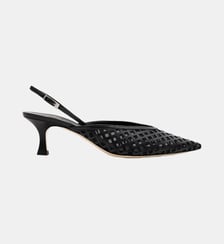 Lucky - Slingback En Cuir Nappa Noir Parallèle
