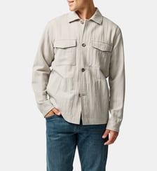 Veste surchemise droite en mélange laine Buckleton Rodd & Gunn