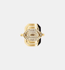 Bague Petite My Way Semi Pavée - Or Jaune & Diamants Statement