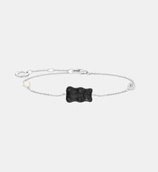 Bracelet avec Ours d’or noire, perle et pierre Thomas Sabo