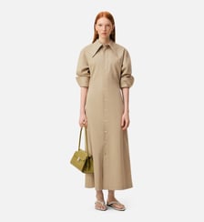 Robe Chemise Cintrée en Coton AMI Paris