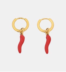 Boucles d'oreilles piment acier inoxydable Balaboosté