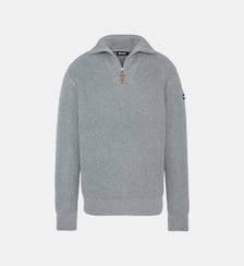 Pull camionneur col zippé Schott