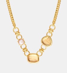 Collier ras du cou   doré à l'or fin - Bysance Satellite