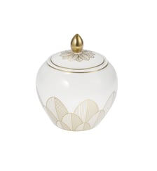Porcelain Covered Sugar Bowl 30cl Gold Finish - MALMAISON IMPÉRIALE Christofle