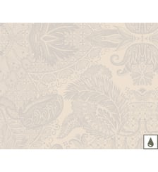 Set pur coton enduit motif jacquard blanc Mille isaphire blanc Garnier Thiebaut