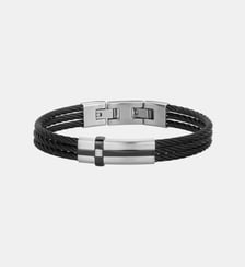 Bracelet semi-rigide Cesar en Acier 316L avec diamant blanc Phebus