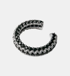 Bracelet d’oreilles en argent 925 avec cristaux noirs Aristocrazy