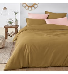 Housse de couette unie en coton lavé La Redoute Interieurs