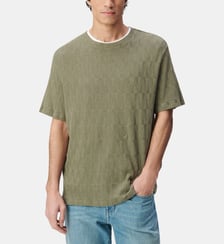 T-shirt col rond maille relief Ikks
