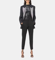 Pantalon cigarette en maille roma Pinko