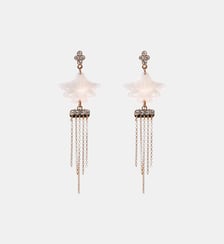 Boucles d'oreilles pendantes coquillages et chaînes MAHINE Hipanema